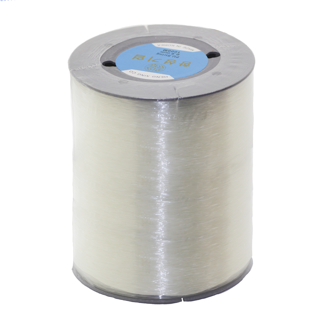 Korean Elastic Bead Cord, Transparent, 0.6mm, 0.8mm, 1.0mm ~ 1000 meters