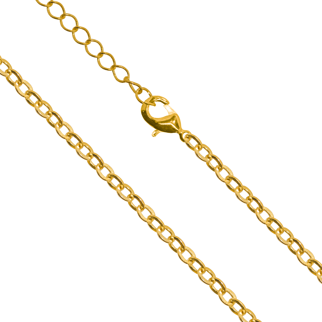 Chains, Flat Cable, Alloy, 22 inches, Sold Per pkg of 12, Available in 3 Colours