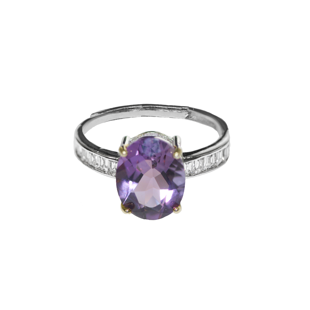 Adjustable Ring, Cubic Zirconia, 925 Sterling Silver, Available in Multiple Styles, 1 pc