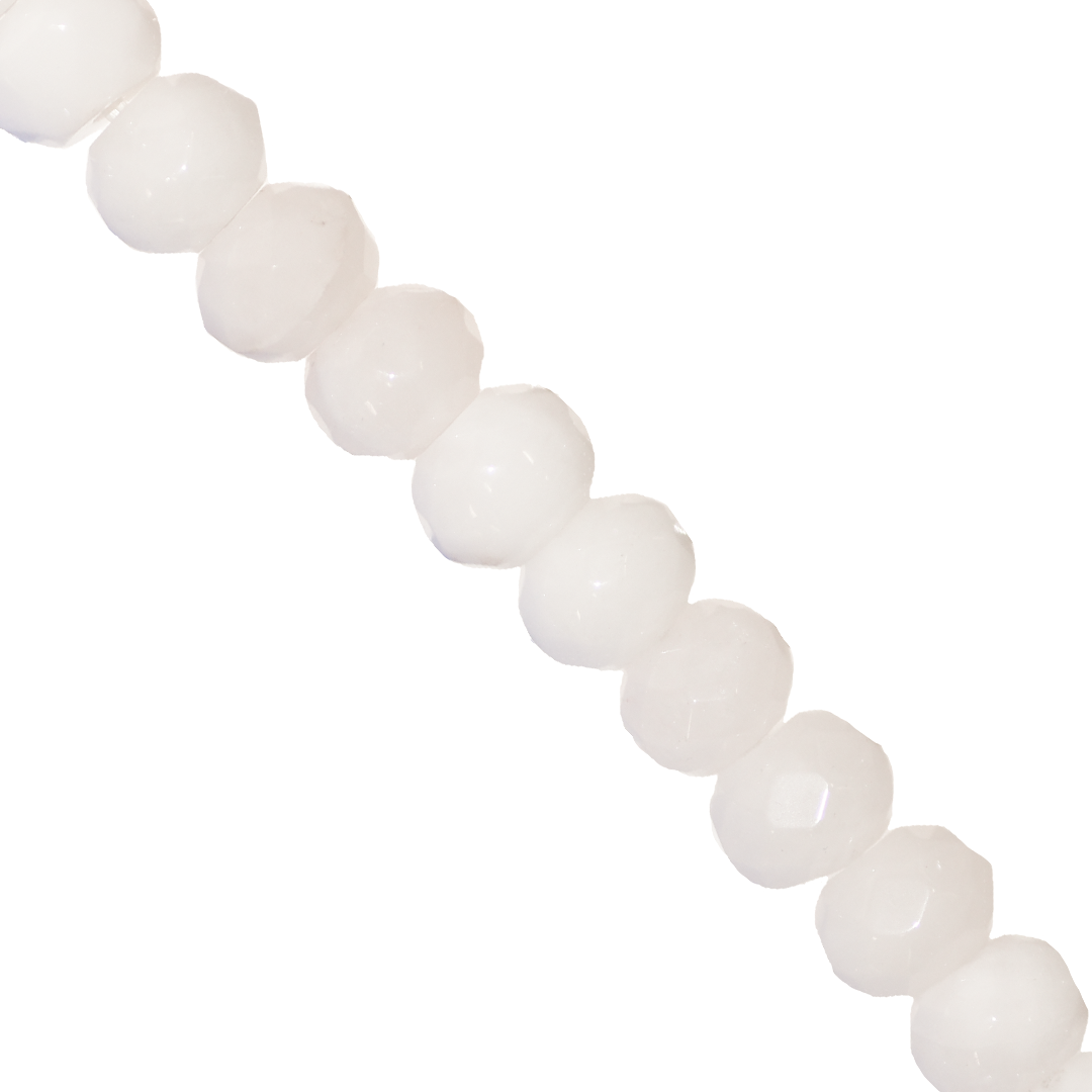 Dyed Agate, Rondelle, Faceted, Marble, Semi-Precious Stone, 8mm x 6mm, 55 pieces per strand