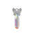 Glass Crystal Teardrop Pendant, Rhinestone Butterfly, Silver, Alloy, 26mm x 12.5mm x 5.5mm, Sold Per pkg of 5, Available in Multiple Colours