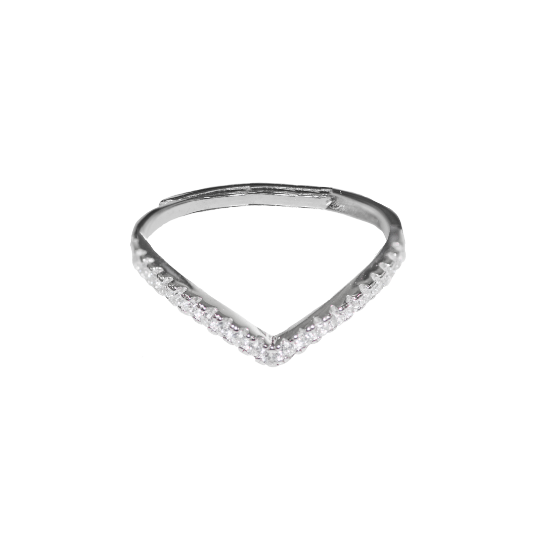 Adjustable Ring, Cubic Zirconia, 925 Sterling Silver, Available in Multiple Styles, 1 pc