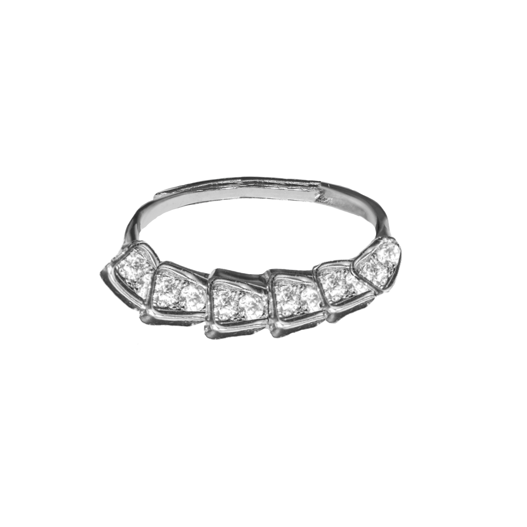 Adjustable Ring, Cubic Zirconia, 925 Sterling Silver, Available in Multiple Styles, 1 pc