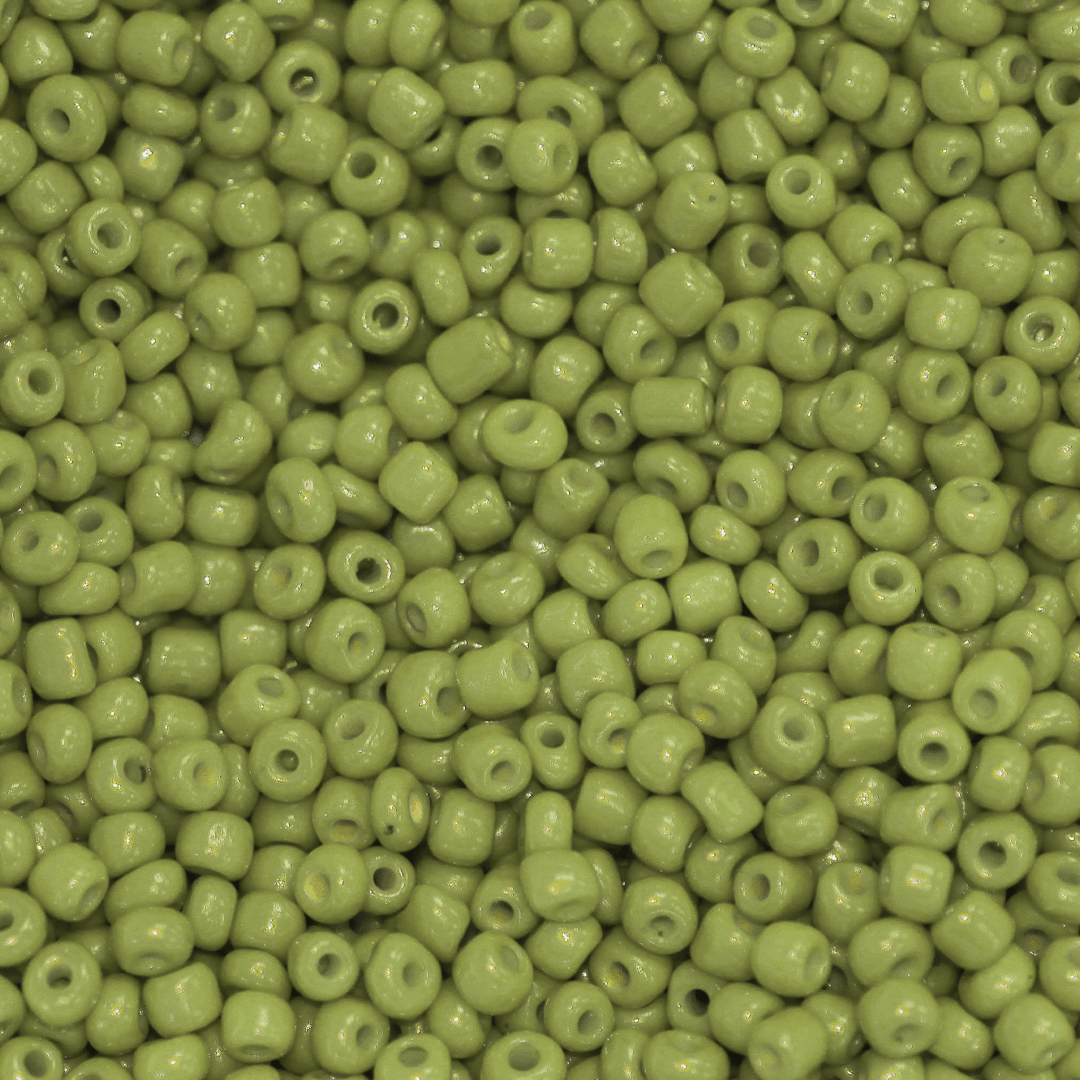 Seed Bead Bulk Bags - 6/0 - Light Green Opaque - Approx 448g/6,000pcs