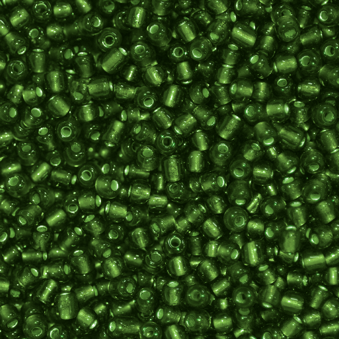 Seed Bead Bulk Bags - 6/0 - Green Silver Lined - Approx 448g/6,000pcs