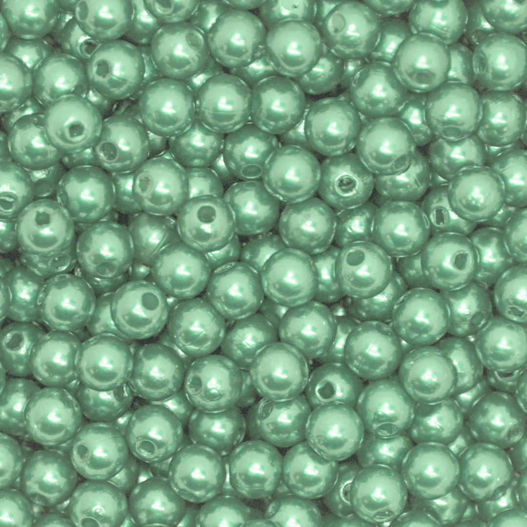 Plastic Pearl Bead Bulk Bag - Pearl Beads - Available in Multiple Colours & Sizes - 1 Bulk Bag