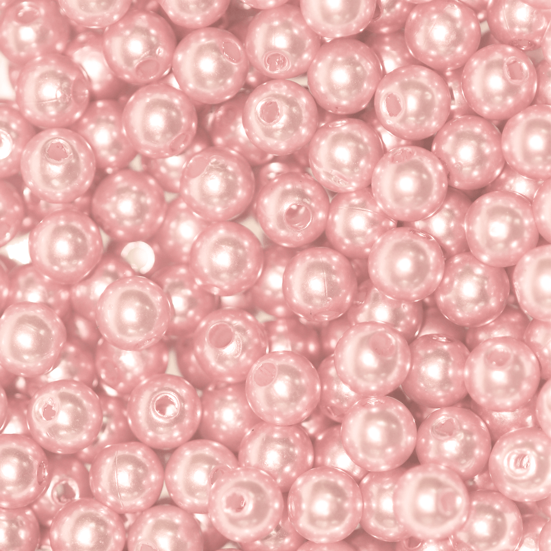 Plastic Pearl Bead Bulk Bag - Pearl Beads - Available in Multiple Colours & Sizes - 1 Bulk Bag