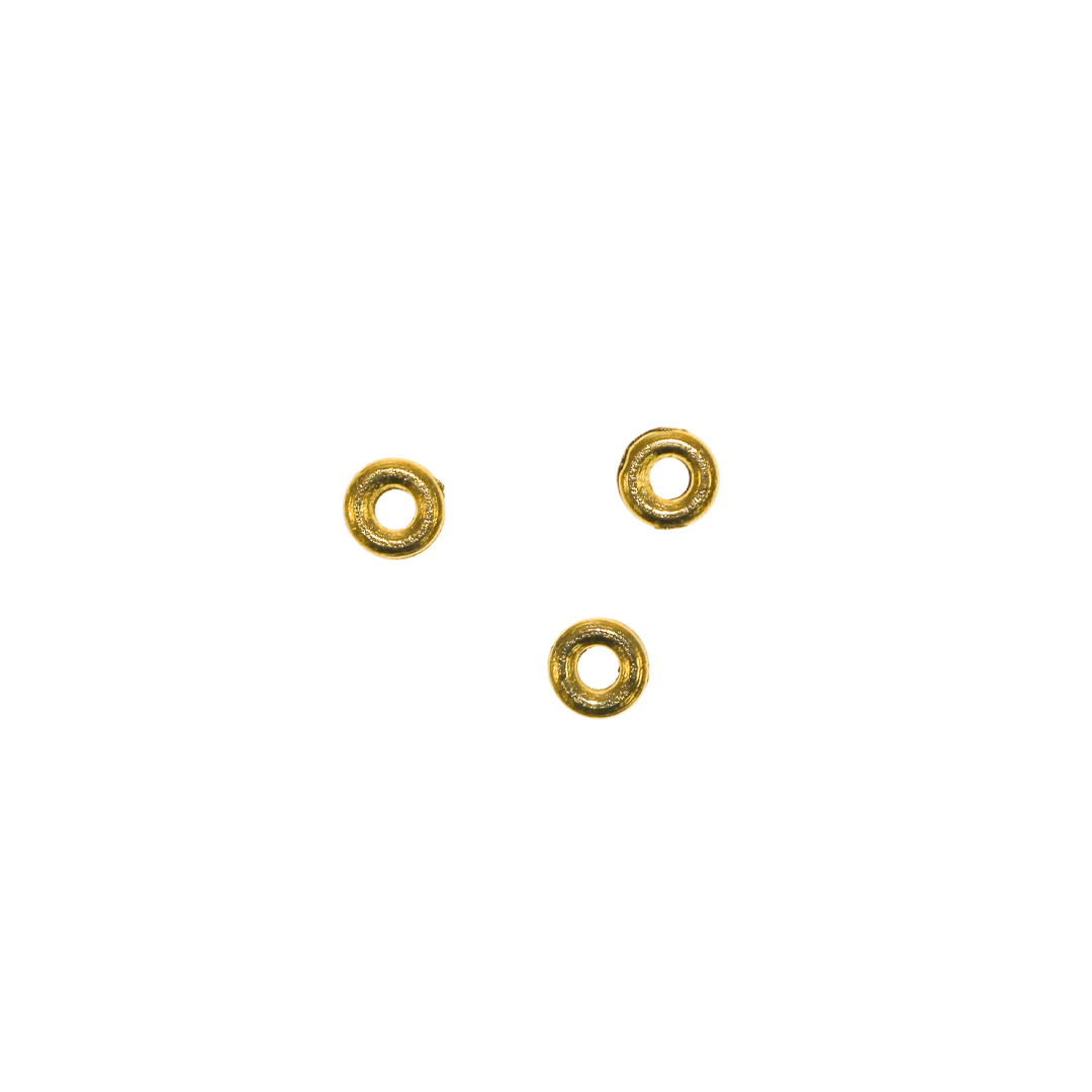 Spacer, Rondelle Bead, Antique Gold, Alloy, 4mm, Sold Per Pkg Approx 280
