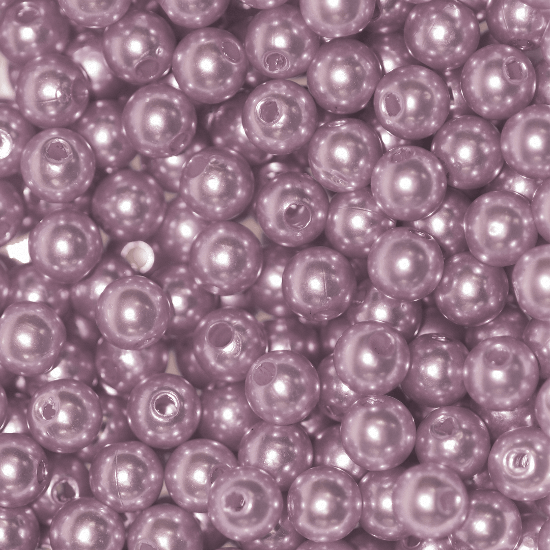 Plastic Pearl Bead Bulk Bag - Pearl Beads - Available in Multiple Colours & Sizes - 1 Bulk Bag