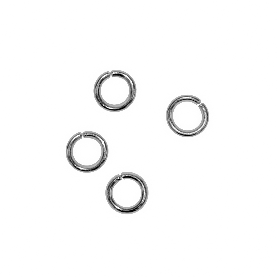 Jump Rings, Silver, Alloy, Round, 9mm, 18 Gauge, Sold Per Pkg Approx 130