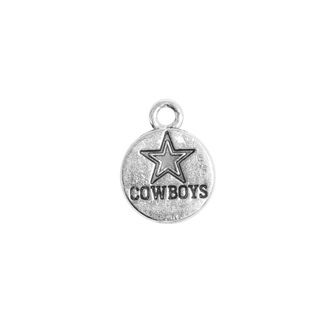 Charm, Cowboys, Silver, Alloy, 16mm x 12mm x 1.5mm, Sold Per pkg of 8