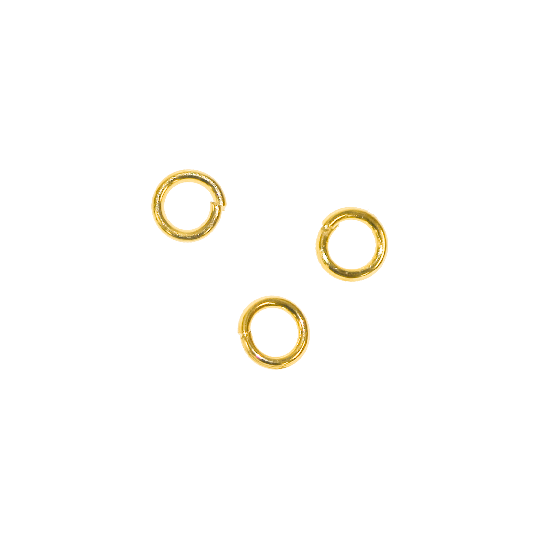 Jump Rings, Gold, Stainless Steel, Round, 5mm, 20 Gauge, Sold Per pkg of 40
