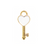 Charm, Heart Key, Enameled, Mixed Colours, 16mm x 7mm x 2.5mm, Sold Per pkg of 10