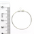 Earring Hoop, Bright Silver, Alloy, 30mm x 26mm, Sold Per pkg of 6 pairs