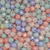 Plastic Beads Bulk Bag, Faceted, Round, 7.5mm, Pastel Mix, Opaque, Sold Per pkg of Approx 450