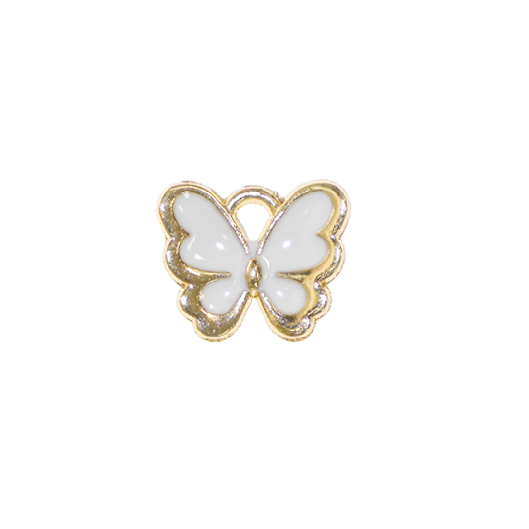 Charm, Butterfly, Enameled, 12mm x 16mm x 1.5mm, Sold Per pkg of 12, Available in Multiple Colors