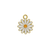 Charm, Daisy Flower, Enameled, 18mm x 15mm x 1.4mm, Sold Per pkg of 12, Available in Multiple Colors