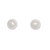 Earrings, Pearl Stud, 925 Sterling Silver, 4mm, Sold per pkg of 1 pair