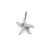 Charm, Starfish, Alloy, 12mm x 9.5mm x 2mm, Sold Per pkg of 30, Available in Multiple Colours