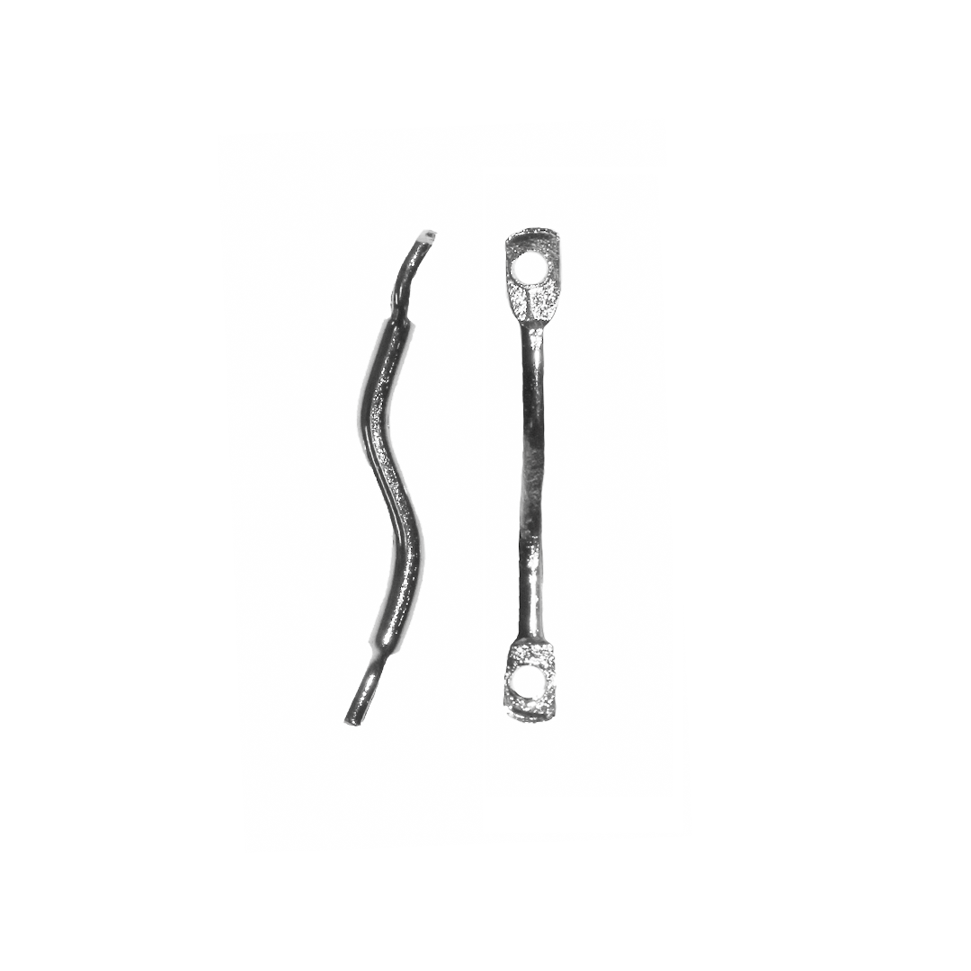 Connector, S Shaped, Silver, Alloy, 16.5mm x 1.2mm, Sold Per pkg of 60