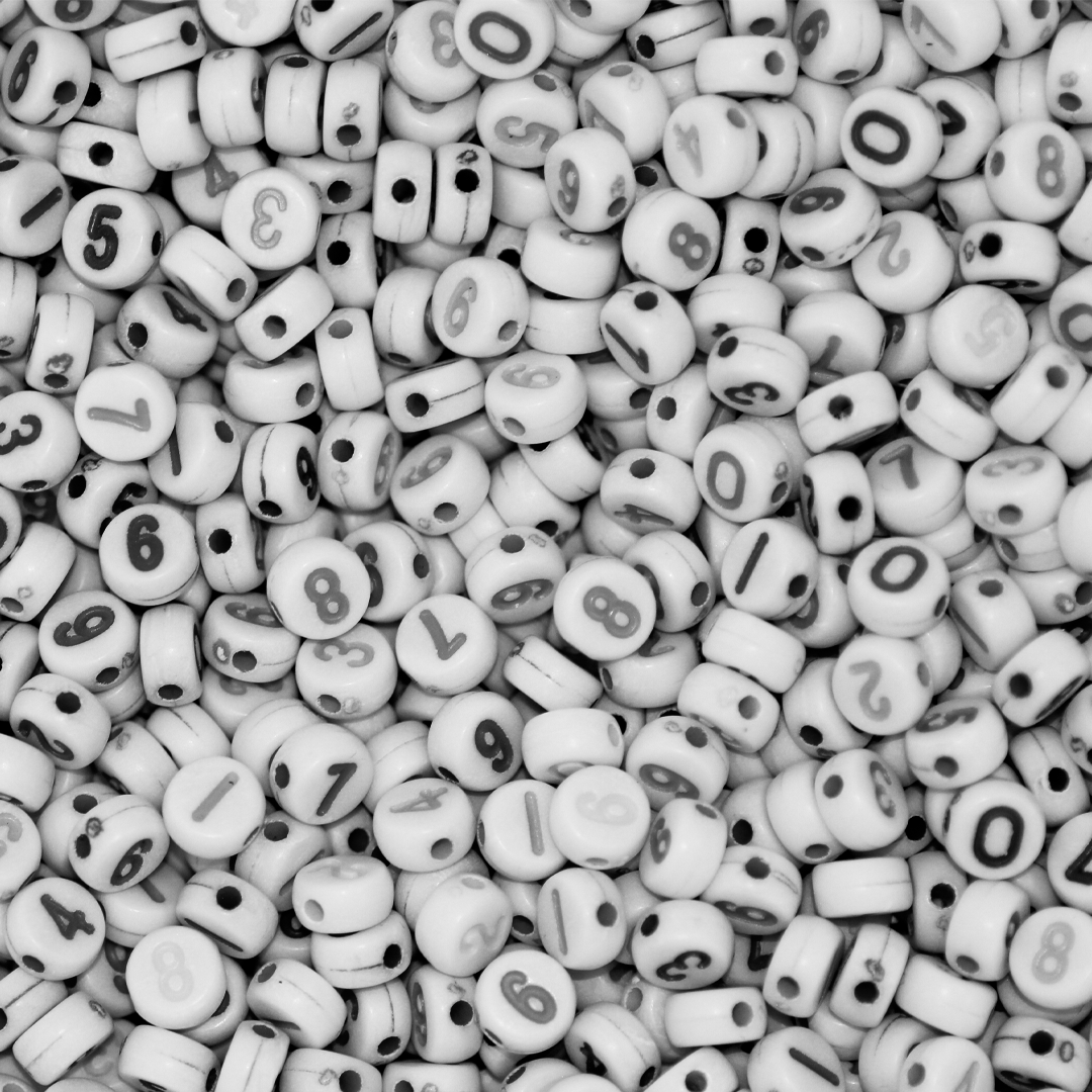 Plastic Beads Bulk Bag, Mixed Number, Round, 7mm, Sold Per pkg of Approx 1000