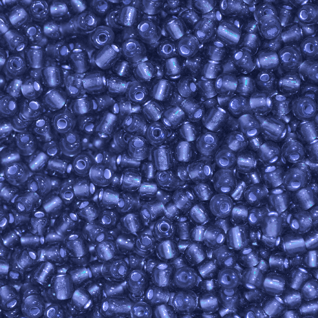 Seed Bead Bulk Bag - 8/0 - Blue Silver Lined - 448g/13,000pcs