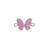 Connector, Butterfly, Enameled, Assorted, Gold, Alloy, 10mm x 17mm x 2.5mm, Sold Per pkg of 1