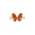 Connector, Butterfly, Enameled, Assorted, Gold, Alloy, 10mm x 17mm x 2.5mm, Sold Per pkg of 1