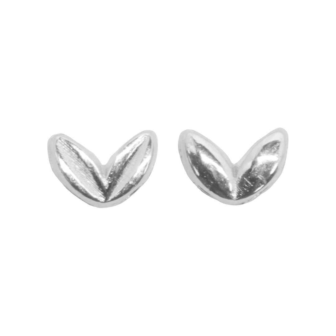 Spacers, Wheat shape, 2 hole, Bright Silver, Alloy, 4mm x 5mm, Sold Per pkg of Approx 80
