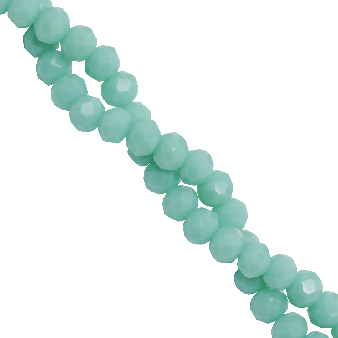 Glass Crystal Beads, Rondelle, Faceted, 4mm x 3.5mm, 105 pcs per strand, Available in Multiple Colours