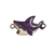 Connector, Shark, Enameled, Silver, Alloy, 15.5mm x 28.5mm x 2mm, Sold Per pkg of 8, Available in Multiple Colours