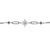 Double Curb Chain Star Bracelet, 925 Sterling Silver, 6″ + 1.5" extension- 1 Pc