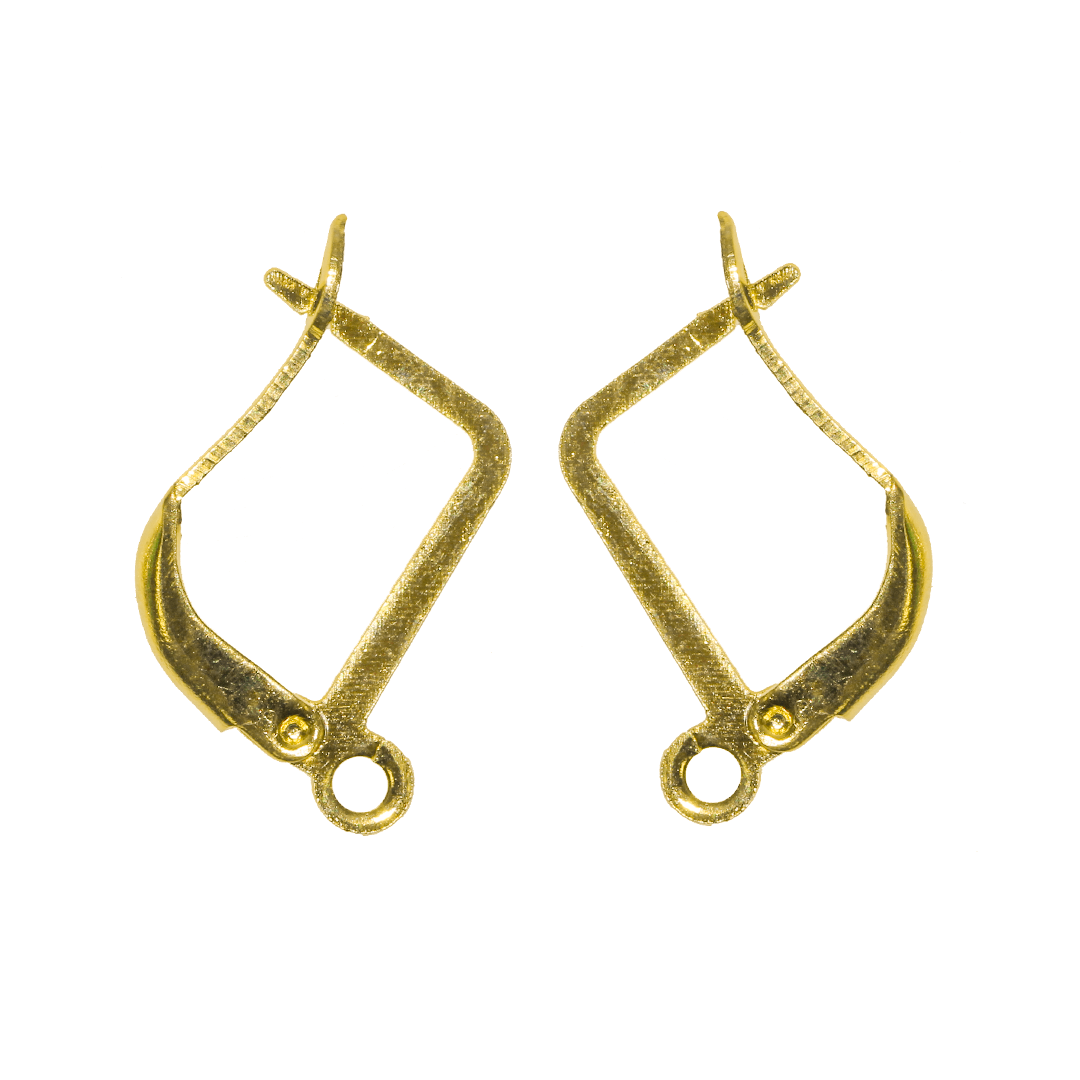 Earrings, Leverback, Alloy, 12mm x 9mm, Sold Per pkg of 5 pairs, Available in Multiple Colours