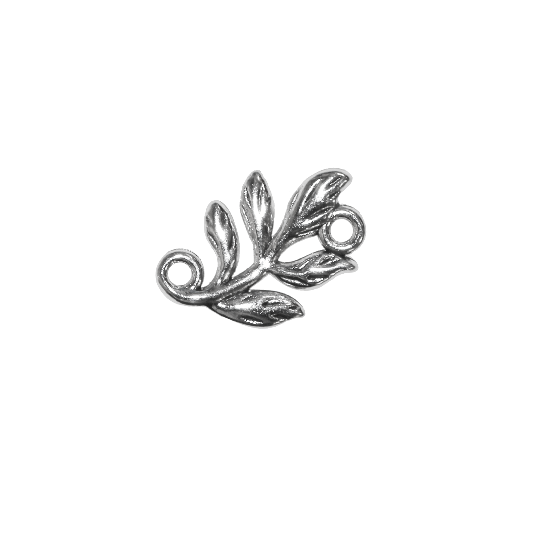 Connector, Stem, Silver, Alloy, 14.5mm x 9.5mm, Sold Per pkg of 18