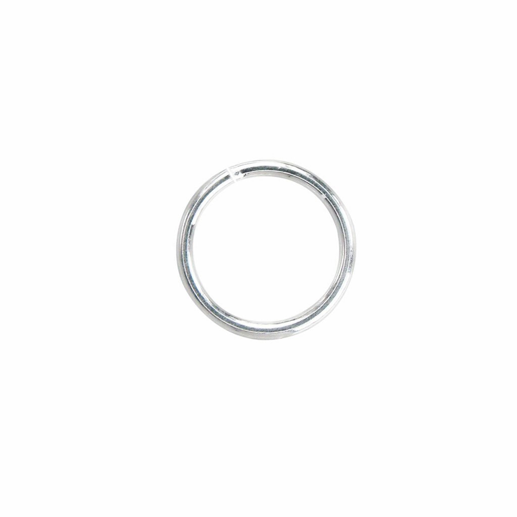 Jump Rings, Bright Silver, Alloy, Round, 7mm, 19 Gauge, Sold Per pkg of Approx 200