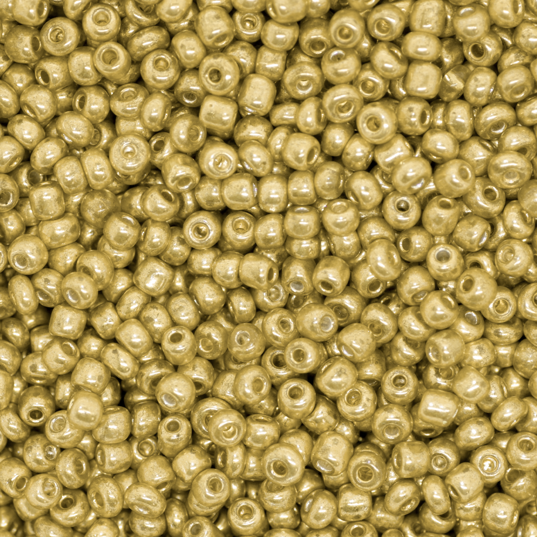 Seed Bead Bulk Bag - 11/0 - Galvanized Duracoat Light Gold - Approx 448g/40,000pcs