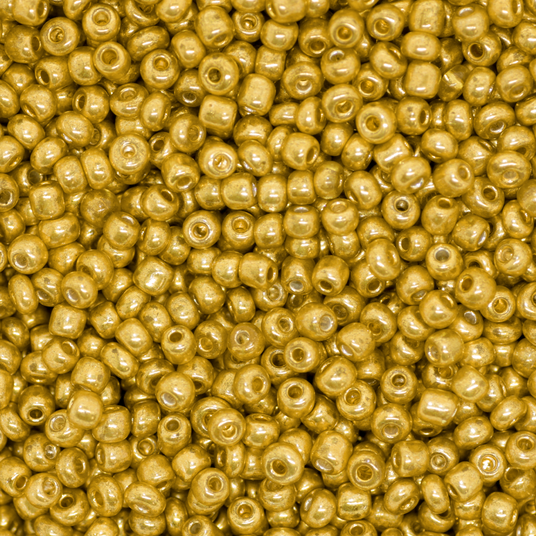 Seed Bead Bulk Bag - 11/0 - Galvanized Duracoat Gold - Approx 448g/40,000pcs