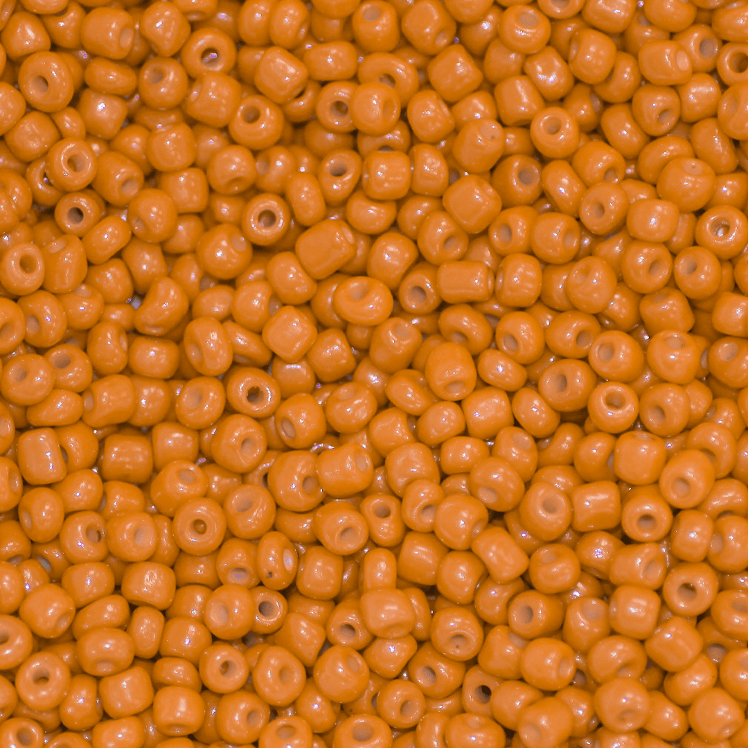 Seed Bead Bulk Bags - 6/0 - Orange Satin - 448g/6,000pcs