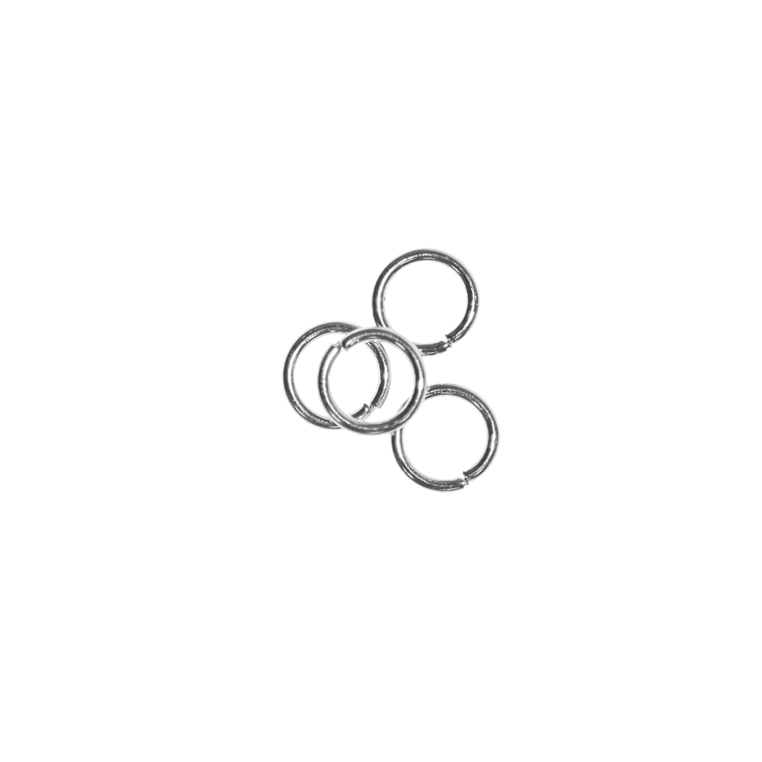 Jump Rings, Silver, Alloy, Round, 4mm, 20 Gauge, Sold Per pkg of Approx 465+ pcs