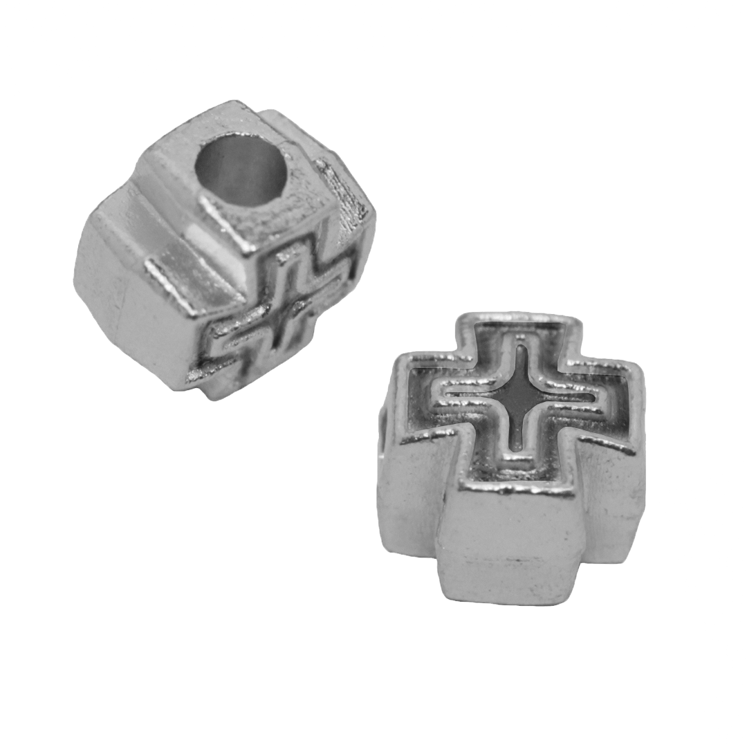 Spacers, Cross, Alloy, 5.5mm, Sold Per pkg of 20, Available in 2 Colours