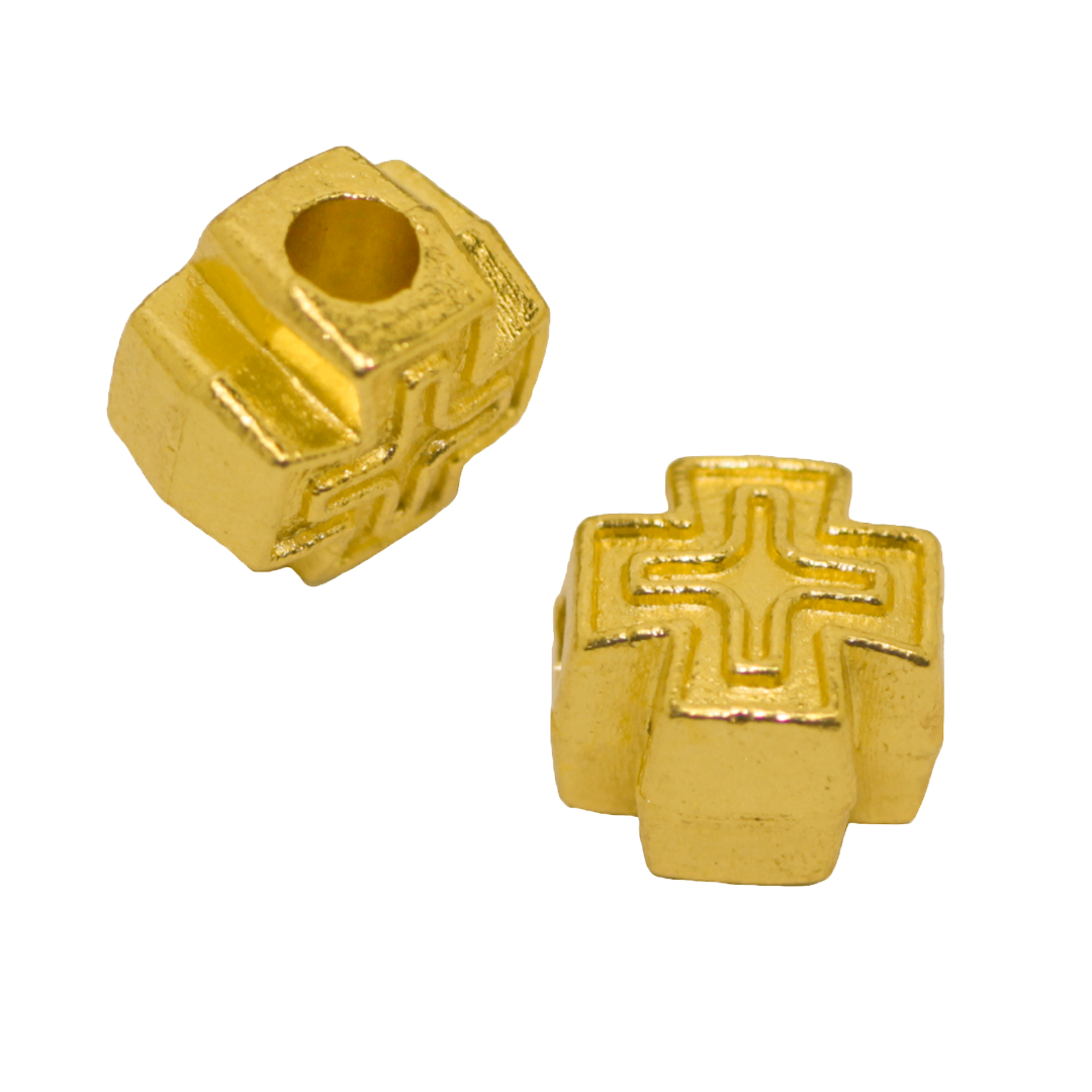 Spacers, Cross, Alloy, 5.5mm, Sold Per pkg of 20, Available in 2 Colours