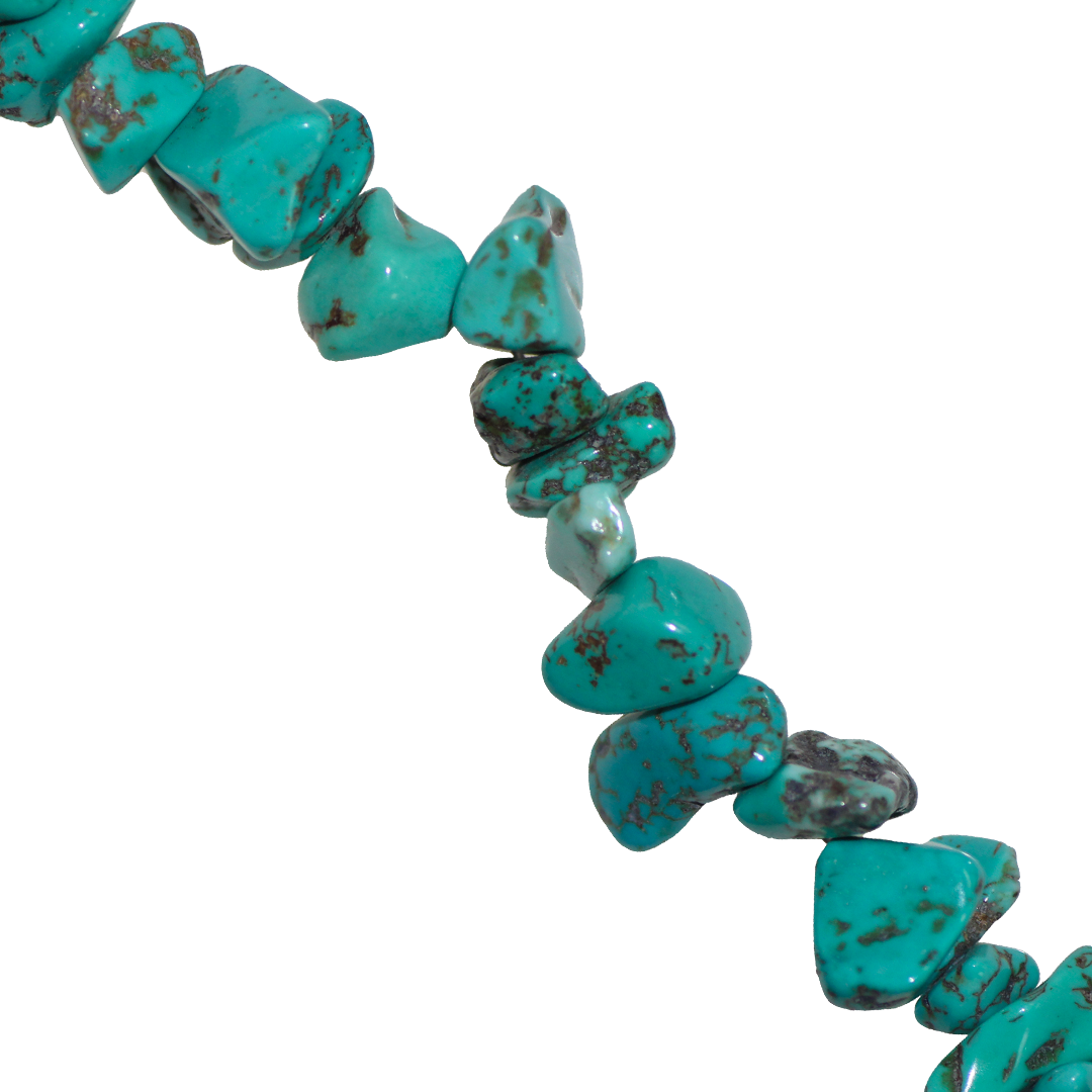 Large Chipped Turquoise, Semi-Precious Stone, Approx 120 pcs per strand