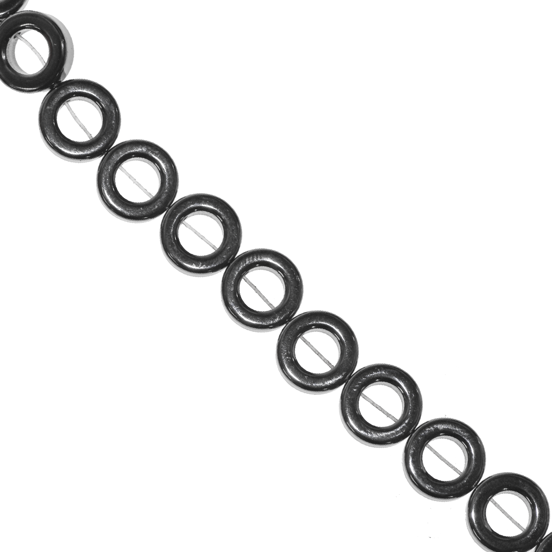 Hematite, Ring, Semi-Precious Stones, Available in Multiple Sizes