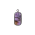 Charm, Amethyst, Faceted, Rectangle, Semi-Precious Stones, Silver, Alloy, 20.5mm x 9.5mm, Sold Per pkg of 1