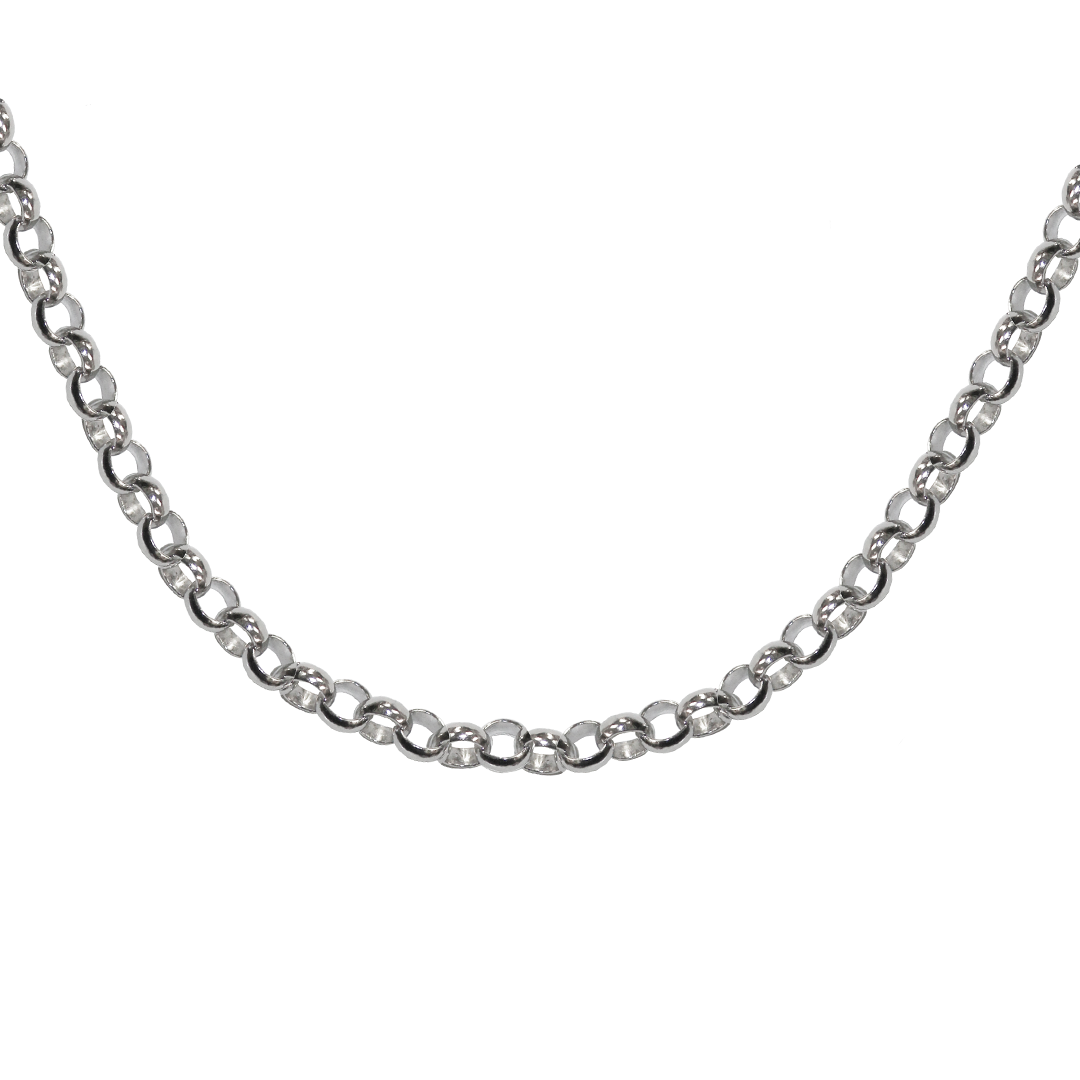Chain, Rolo Chain, 925 Sterling Silver, 19.5" - 1pc