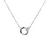 Necklace, Interlocking Circles, 925 Sterling Silver, 16" + 2" extension - 1pc