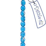 Czech F/P 4mm Transparent Dark Aqua AB