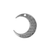Pendants, I Love You To The Moon And Back, Silver, Alloy, 29.5mm x 26.9mm x 2mm, Sold Per pkg of 4