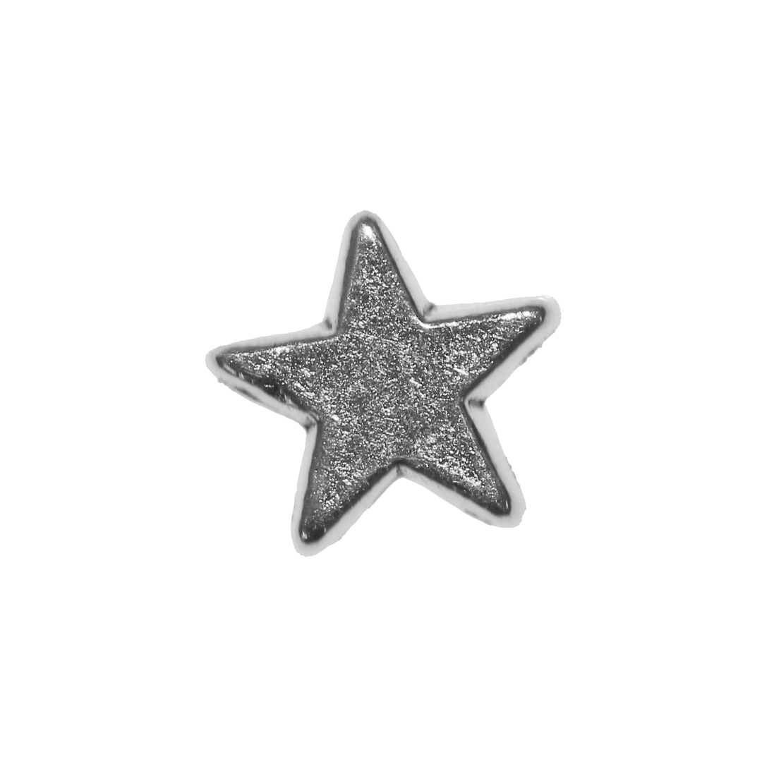 Spacers, Star, Silver, Alloy, 6mm, Sold Per pkg of 32