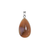 Teardrop Stone Pendant, Approx 38mm x 24mm, Available in Multiple Semi-Precious Stones - 1 pc